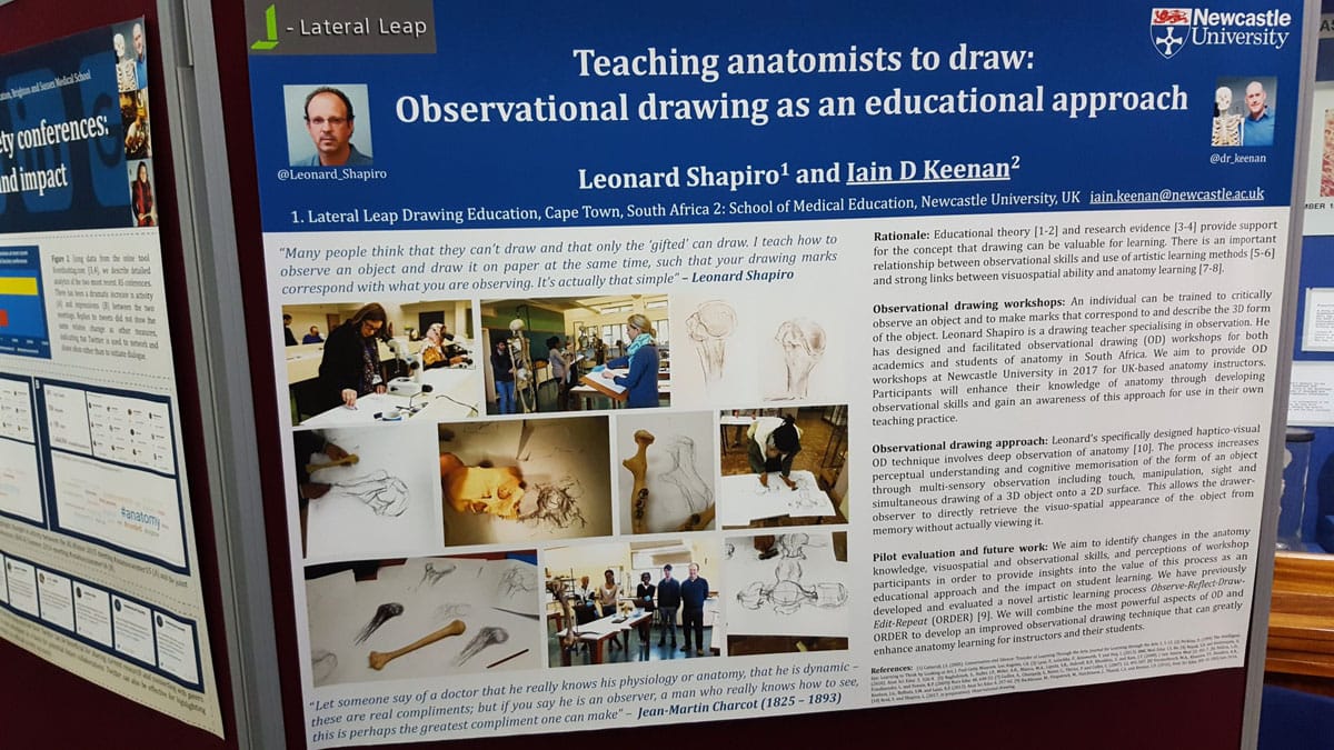 Poster presentation on ORDER and HVO&D, by Dr Iain Keenan, at the Anatomy Society Winter Meeting 2016, Kings College London